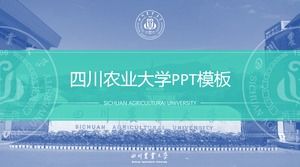 Template ppt pertahanan umum untuk pertahanan tesis Universitas Pertanian Sichuan