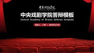 Central Academy of Drama General Thesis PPT Template