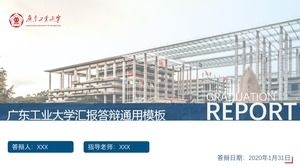 Guangdong Teknoloji Üniversitesi tez savunması için genel tez ppt şablonu