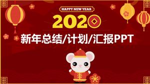 2020 rat year spring festival theme festive red new year