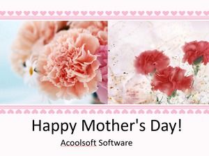 Szablon Dzień Matki Dziękczynienia Mothers Day ppt (4 zestawy)