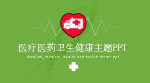 Tema de saúde ambiental verde medicina médica