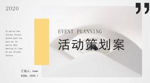Elegant and small fresh style event planning