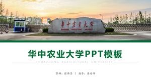 Modelo geral do PPT para defesa da tese de recém-formados da Universidade Agrícola de Huazhong