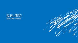 Download modello PPT minimalista con inchiostro blu