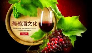 Modelo de PPT de cultura do vinho
