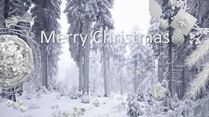 Merry Christmas distinguished elegant Christmas theme ppt template