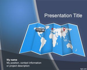 Worldmap Powerpoint-Vorlage