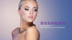 Schönheitskörper Folie Vorlage für ausländische Schönheit Hintergrund kostenloser Download