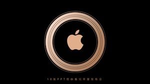 10 PPT, Apple konferansı-2018 Apple Autumn yeni ürün lansmanı temasını ppt şablonunu gösterir