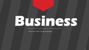 Stylish big diagonal stripes elegant red and black business ppt template