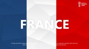 Modelo de ppt do tema da copa do mundo da equipe francesa de fundo de perfil baixo Modelo de ppt do tema da copa do mundo da equipe francesa de fundo de perfil baixo