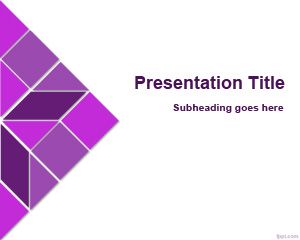 Kaleidoscope Üçgen PowerPoint Şablon