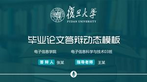 Templat ppt umum mahasiswa baru Universitas Fudan