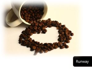 Люблю кофе-кофе тема простой бизнес стиль ppt шаблон
