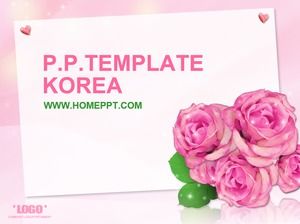 الورود وبطاقات المعايدة لعيد الحب PPT يوم عيد الحب قالب PPT