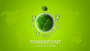 環境保護機器製品会社グリーンアースクリエイティブビジネスワークレポートPPTテンプレート