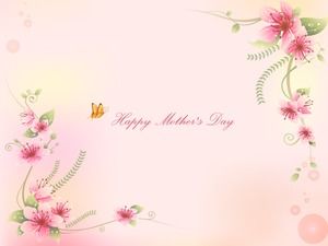 Mother's Day greeting card to mother-Mother's Day ppt template