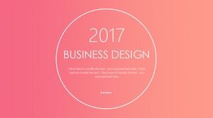 Minimale Kreislinie durchscheinendes Design iOS-Stil Business General Report Ppt-Vorlage