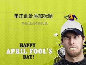 Modelul PowerPoint de Happy April Fool's Day-Funny Tricky Halloween