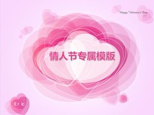 Deklaracja szablonu PPT motywu Love-Valentine's Day