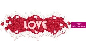 Conversation bubble creative love letter Happy Valentine's Day Valentine's Day ppt template
