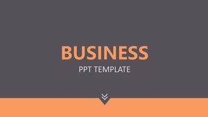 Business minimalist atmosphere business style flat work summary ppt template