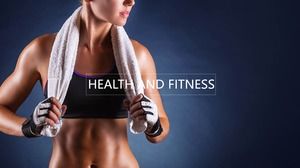 Dynamische ppt-Schablone der Fitness-Themensportserie