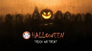 HD büyük resim çeşitli Halloween eleman malzeme ücretsiz Halloween ppt şablonu