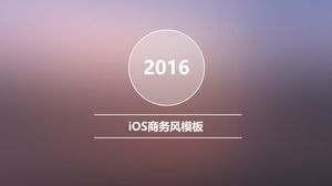 Туманный пурпурный минималистичный линии прозрачный iOS бизнес-стиль шаблон отчета о работе