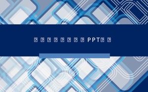 Gorgeous lattice background business blue atmosphere practical ppt template