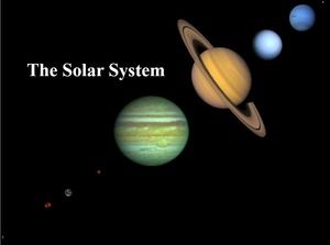 Introduction of solar system European and American style ppt template