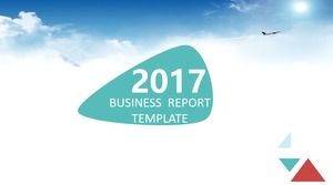 2017大氣實用業務報告摘要及工作計劃ppt模板（完整版）