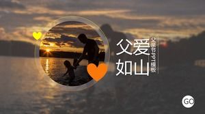 El amor del padre es como una plantilla ppt del día del padre para el día de acción de gracias en la montaña El amor del padre es como una plantilla ppt del día del padre para el día de acción de gracias en la montaña