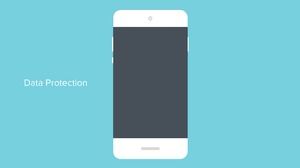 Smooth and smooth mobile phone system interface UI dynamic presentation animation ppt template