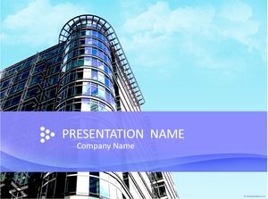 Modern building minimalistic business ppt template