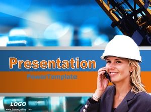 Construction industry engineering work report ppt template