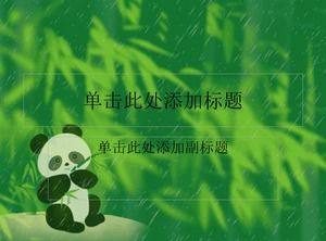Panda memunculkan template panda-panda