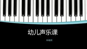 Prasekolah pendidikan kursus piano template ppt courseware