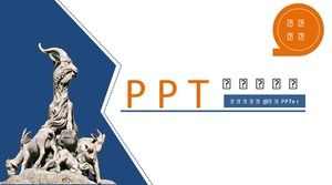 Первый лектор-консультант по организации процесса обмена в Гуанчжоу PPT представляет шаблон ppt