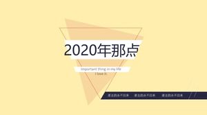 That thing in 2019-ppt design master Xiao Qi year-end self-summary template