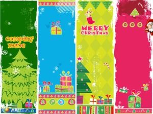 Bright and colorful christmas animation ppt template