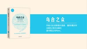Modelo de ppt simples e bonito "Wuhezhizhong" lendo notas