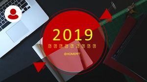 Shen Wenhong 2019 개인 작업 요약 보고서 ppt 템플릿