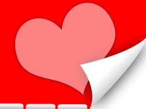 Walentynki miłość kartkę z życzeniami minimalistyczny szablon ppt