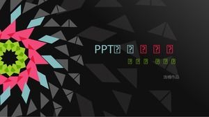 3 색 절묘한 컬러 디자인 ppt 표지 템플릿