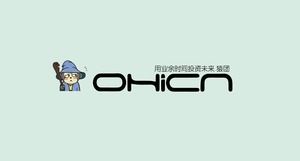 程序員技術團隊OHICN開發介紹評論動畫ppt模板