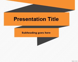 Modello Simple Origami PowerPoint