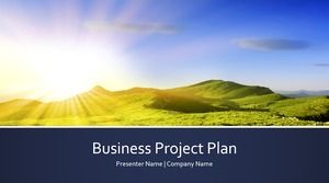 シンプルなビジネスプロジェクト計画pptテンプレート