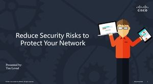 Cisco Network Technology Security Szablon prezentacji produktu Ppt